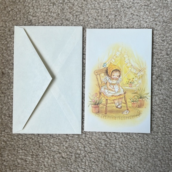 Vintage Carlton Cards Stationery Blank Greeting Card & Envelope - Picture 4 of 10